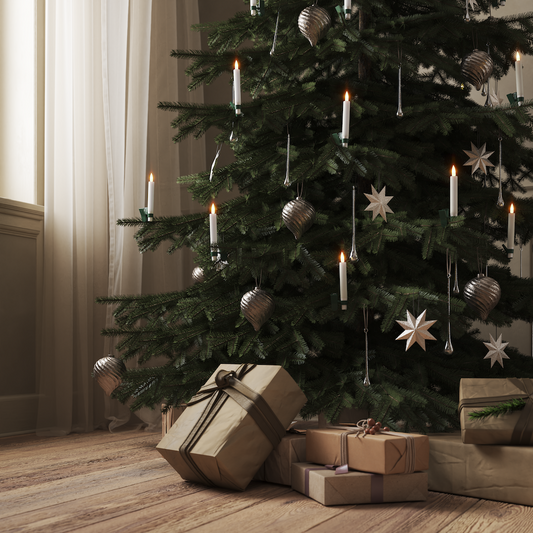LED weihnachtsbaumkerzen mit Wachsbeschichtung, 6 Stück