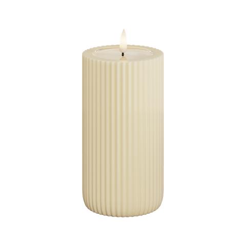 Solid Stripe Kerze D 8 x 15 cm