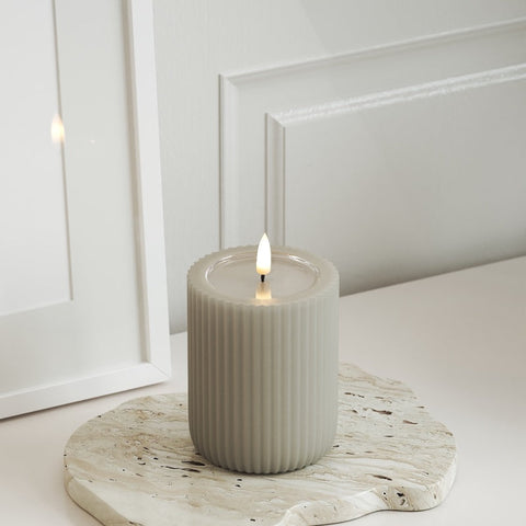 Solid Stripe Kerze D 8 x 10 cm