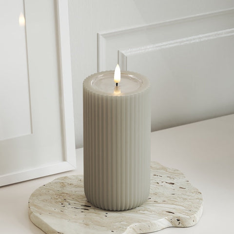 Solid Stripe Kerze D 8 x 15 cm