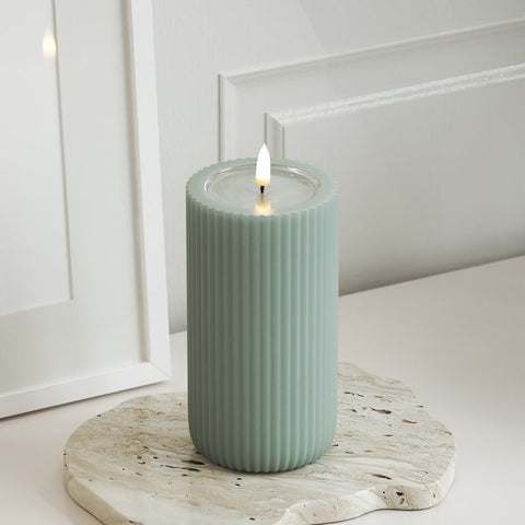 Solid Stripe Kerze D 8 x 15 cm